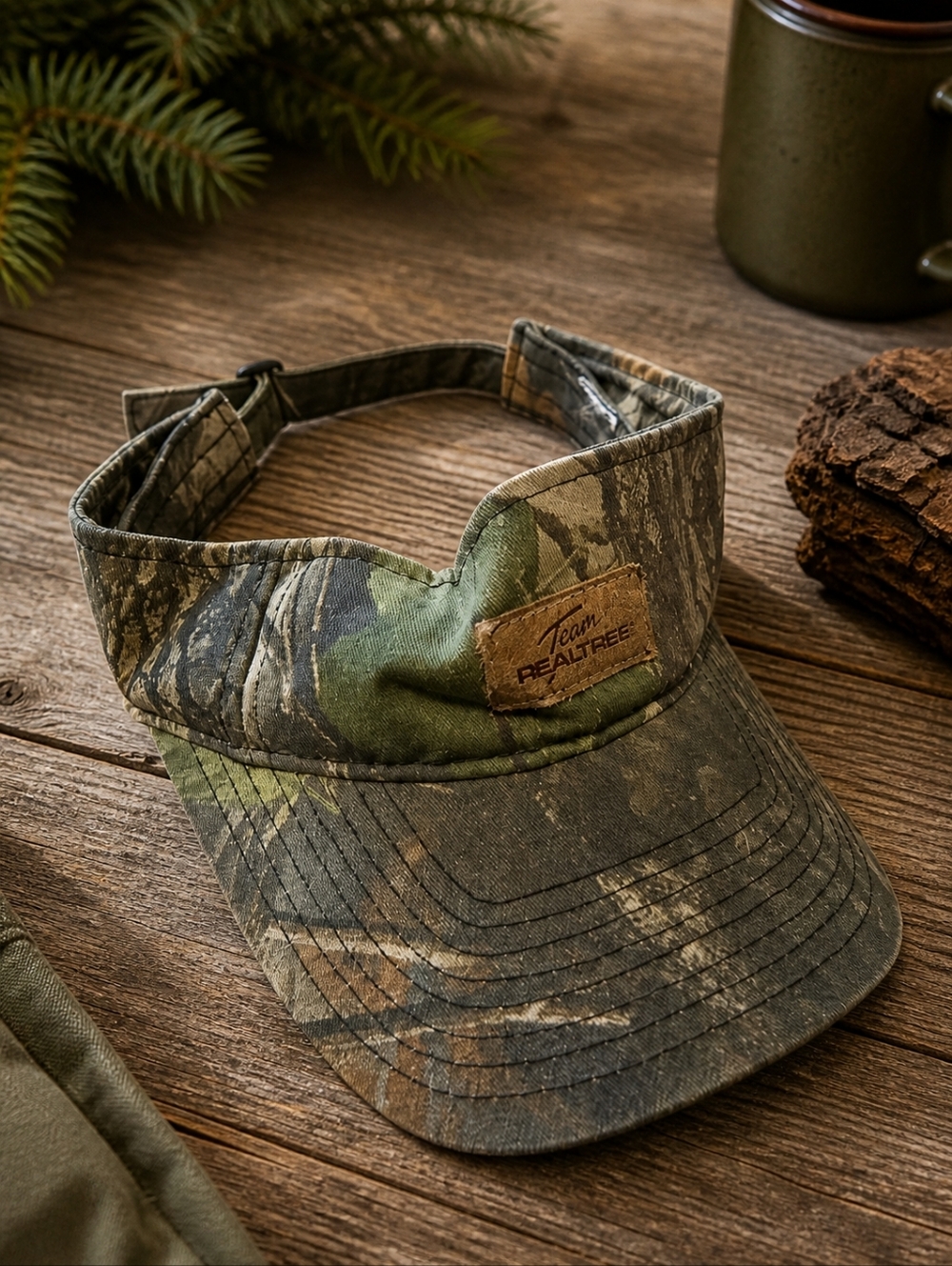 Realtree Camo Visor in Green and Brown